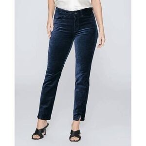 PAIGE Cindy Twist Seam High Waist Ankle Straight Leg Velvet Pants Size 31
